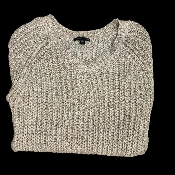 American Eagle Outfitters Tan/Gold Knitted Sweater - Picture 3 of 5